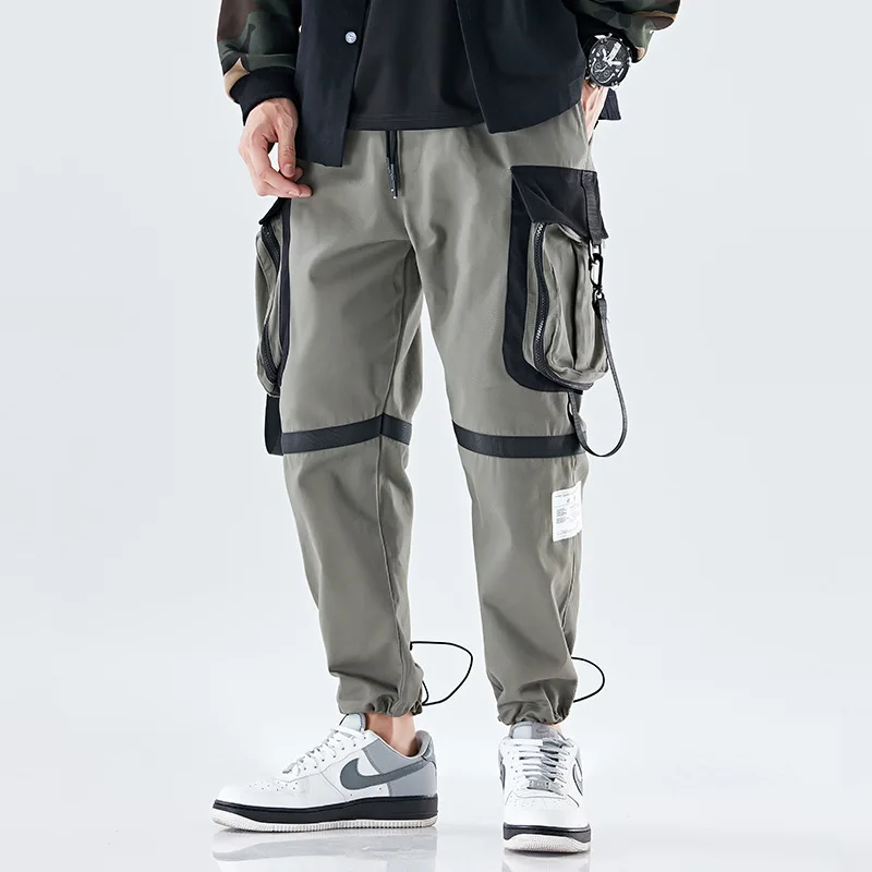 

INS Origional Design Popular Brand Bib Overall Men's Ankle Banded Pants Cool Loose-Fit MEN'S Wear Harem Pants MEN'S Trousers Cas