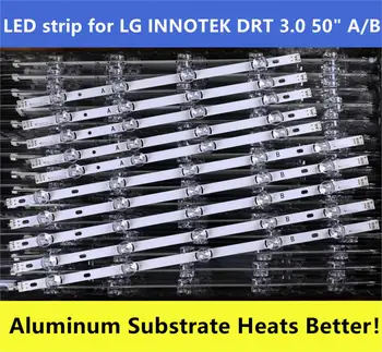 "10 pz/set Nuovo LED Strip Innotek Ypnl-Drt 3.0 50 ""Per LG 50LB5610 50LB650V 50LB653V 50LF5800 6916L-1978A 1779A 1982A 1983A 1735A 1736A"