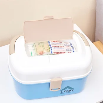 

Combination Lock Box for Medication Compartments Medicine Storage Box First Aid Box Household Multi-purpose items Storage Box