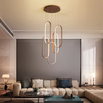 

New Nordic lamp hanging lighs LED Pendant Lights LivingRoom Bedroom Hotel Hanging lampara colgante Home Docer Brown Pendant Lamp