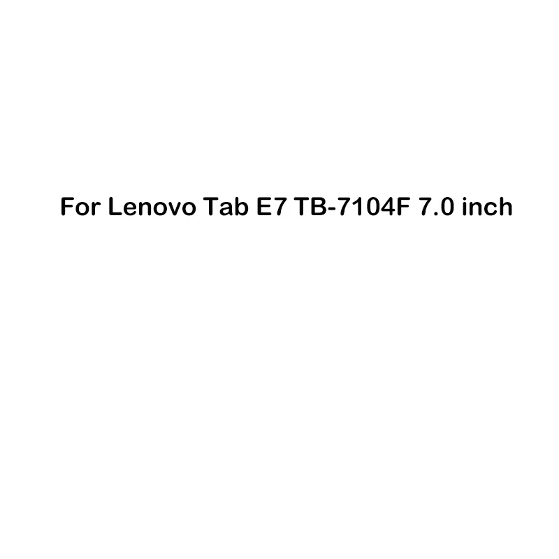 Прозрачный мягкий планшетный чехол для lenovo Tab P10 E10 E7 E8 M10 силиконовый чехол ТПУ задняя крышка lenovo Tab 2 3, 7, 8, 4 10 плюс X104 X605 X705 - Цвет: Lenovo Tab E7 7104