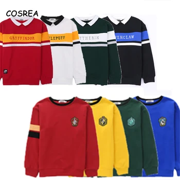 

Ravenclaw Cosplay Hoodie SweatshirtSlytherin Uniform Costume Hufflepuff Scarf Jumper Gryffindor Jumper Sweater Hermione Lovers