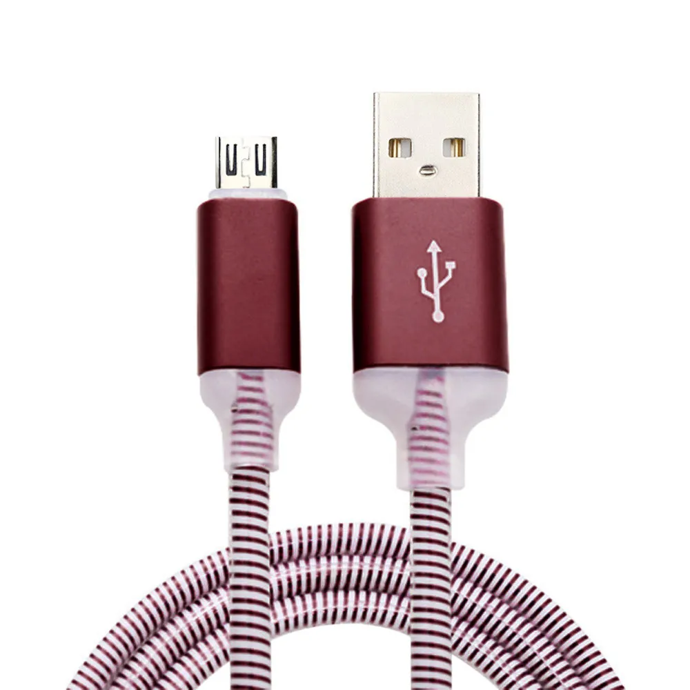 1.5A светодиодный зарядный кабель Micro Usb 1 м для samsung, кабель для быстрой зарядки для huawei, зарядный провод для мобильного телефона Android