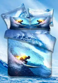 

3d Extreme Sport parachute Duvet Cover Set Single double Twin/Queen surf bedding set luxury Bedlinen set queen comforter sets