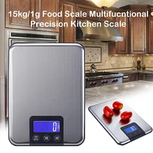 15 кг/1 г Многофункциональные кухонные весы пищевая диета электронные Почтовые весы с ЖК-дисплеем цифровые весы инструмент для приготовления пищи