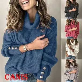 

Women's Winter Long Sleeve Sweater Autumn Sweatshirt Jumper Pullover Tops Blouse