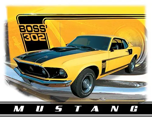 Безнадежное предприятие Классический Ford Mustang Оловянная картина «металлические номерные знаки» оловянный знак настенная декоративная доска Ретро паб и бар оловянный постер - Цвет: Boss 302