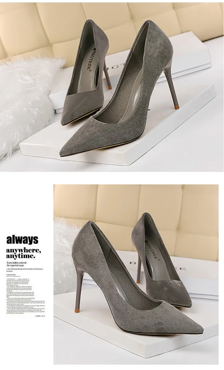 alto moda sexy simples fino com camurça