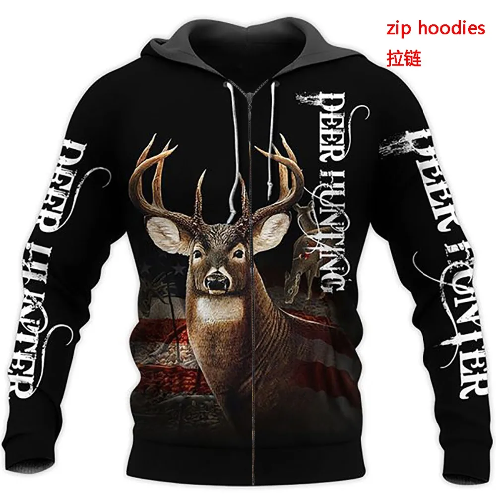 Camo AMO охотничьи Животные Олень искусство 3D толстовки с капюшоном для мужчин и женщин Новая мода толстовка с капюшоном с длинным рукавом Повседневный пуловер-6