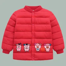 Осенне-зимнее детское хлопковое пальто г. Новая маленькая хлопковая куртка для девочек Детская Хлопковая одежда с героями мультфильмов детская хлопковая подкладка