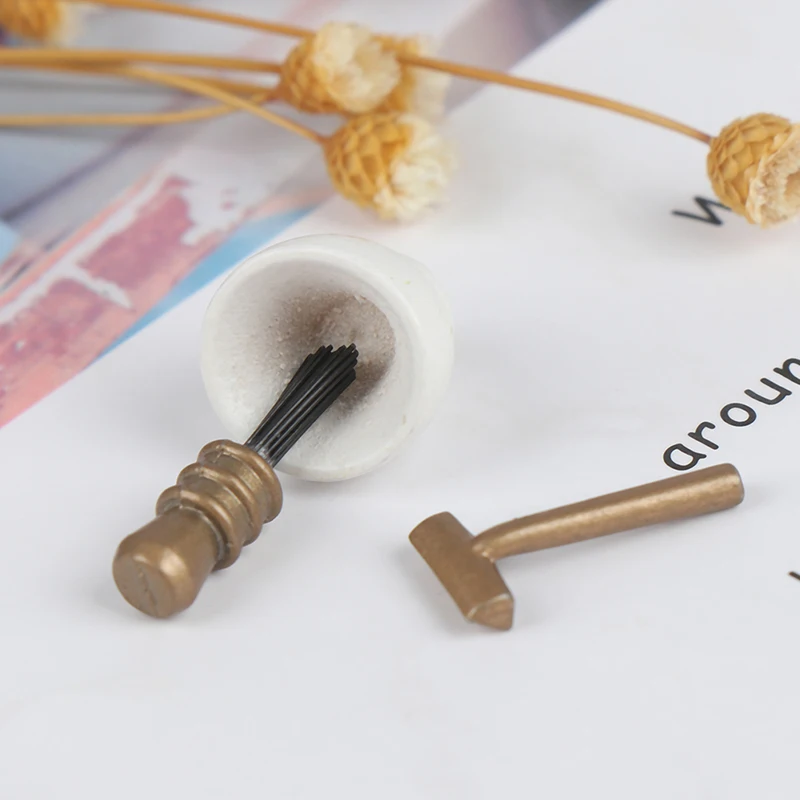 

Dollhouse Miniatures 1:12 Accessories Cute Mini Razor Dolls Bathroom Mini Miniature Model Wash Accessories Razor Suit