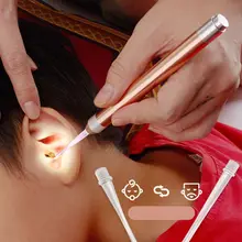 Детская машинка для стрижки ногтей ушной воск очиститель фонарик ушной серы удалитель ушной серы светящийся термометр чистящий инструмент пять в одном