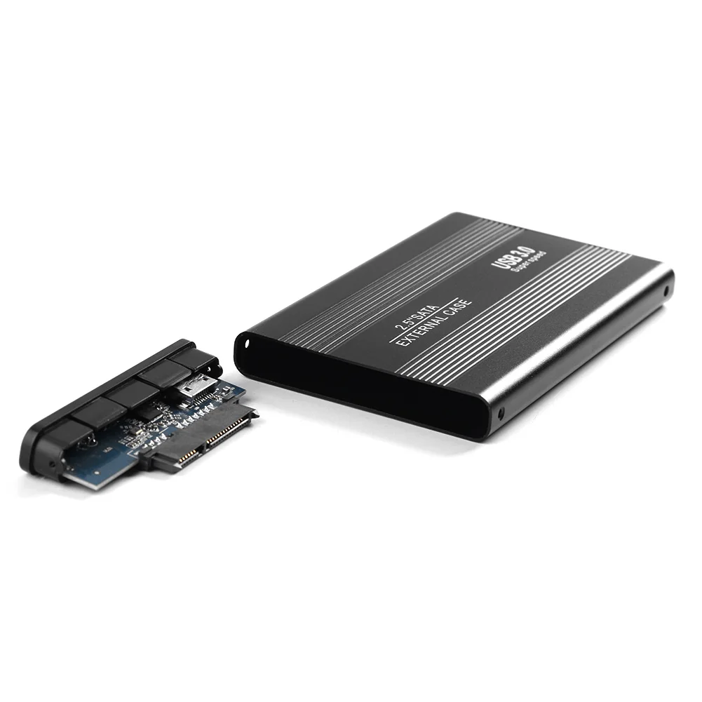 USB 3.0 하드 디스크 인클로저 알루미늄 합금 2.5 인치 SATA HDD SSD 모바일 케이스 박스, 사무실 관리 컴퓨터 용품