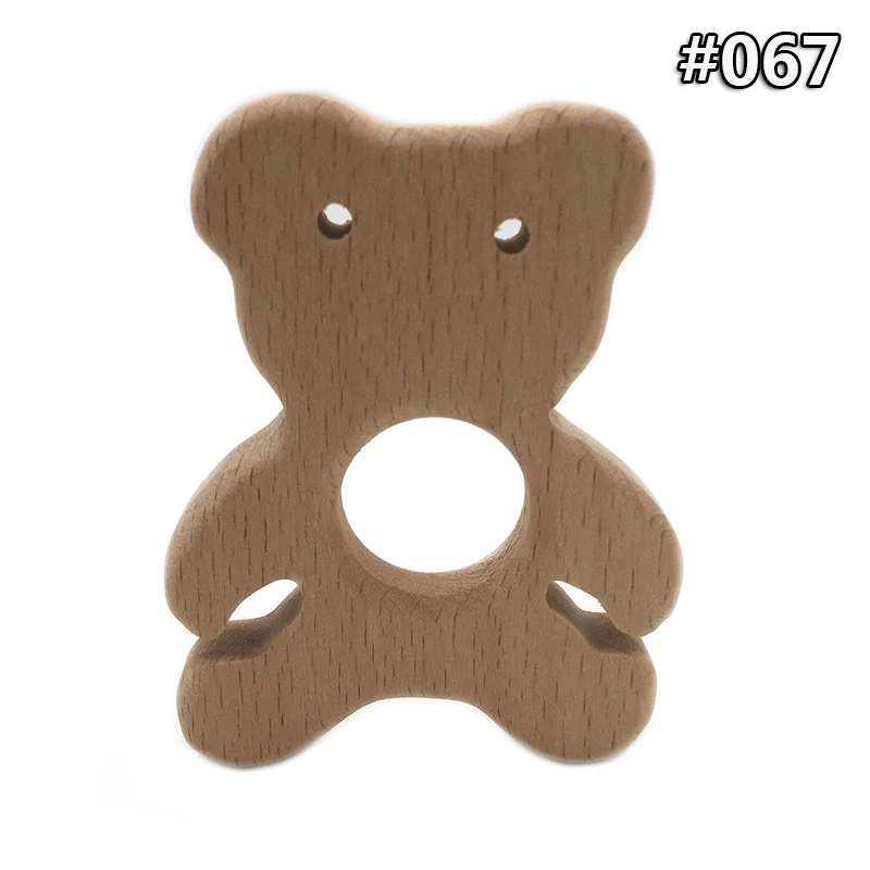Wood Teether -067 Детское дерево Прорезыватель еды деревянное ожерелье Черепаха коала Кит Форма черепаха безопасные игрушки Сертификация новорожденный деревянный Прорезыватель - Цвет: Wood Teether -067