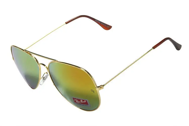 Авиатор RayBan RB3026 открытый glassate Мужчины Женщины Классический ретро заклепки поляризованные солнцезащитные очки RayBan