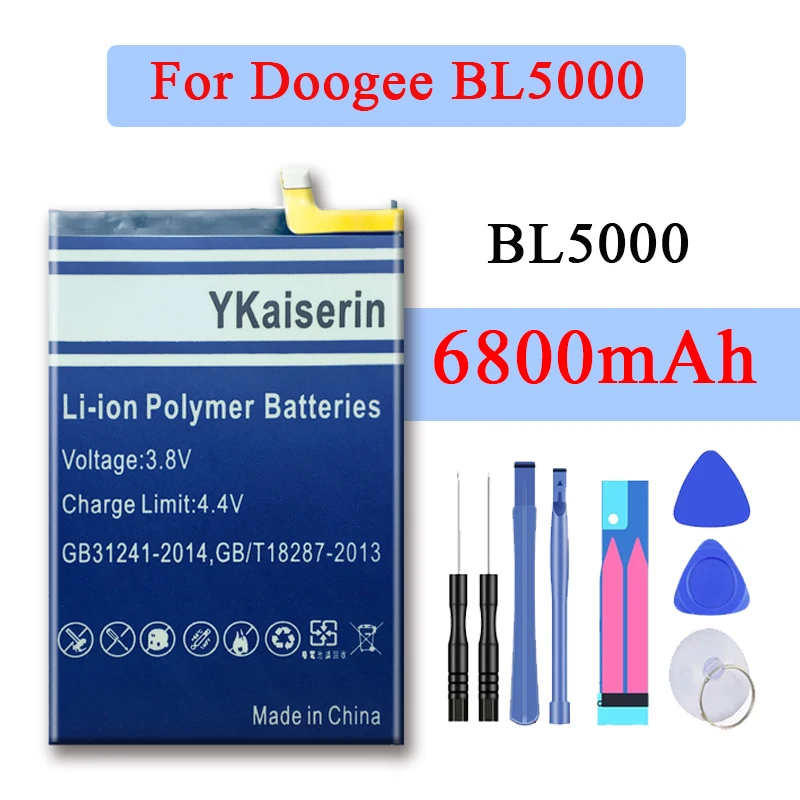 6800nah BL 5000 Замена высокой емкости литий-полимерный аккумулятор Для DOOGEE BL5000 батареи мобильного телефона
