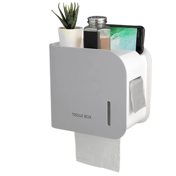 

New Wall Mounted Paper Towel Holder Dispenser Bathroom Toilet Tissue Dispenser Garbage Dispenser Home Paper Extraction Dispenser