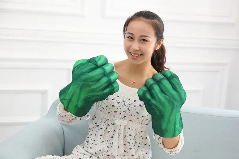 Plush Toys Amazing Spider-Man 2 Hulk Superman Boxing Gloves Plush Toys Creative Gift