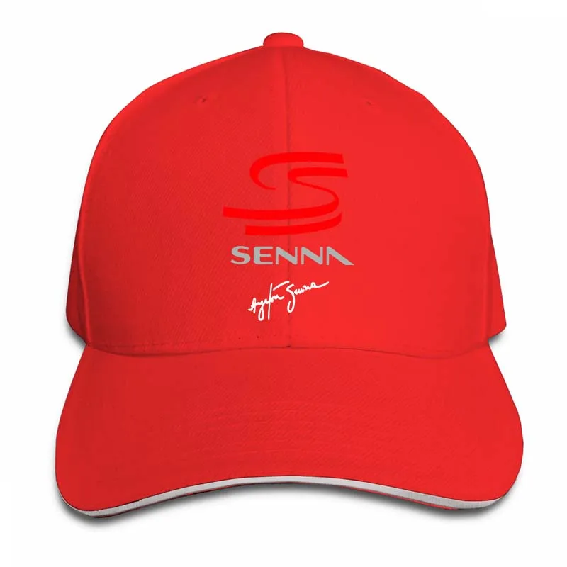 Ayrton Senna бейсбольная кепка для мужчин и женщин, Кепка-Дальнобойщик, модная Регулируемая Кепка - Цвет: 2-Red