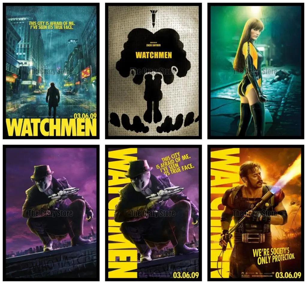 

Watchmen Movie Home Decorative Painting White Kraft Paper Poster 42X30cm