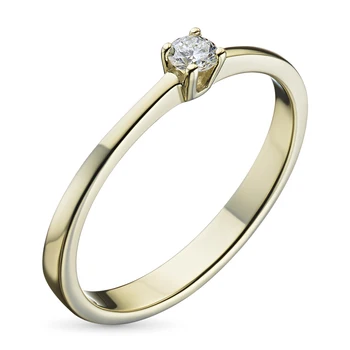 

Yellow gold ring with a diamond e0301kts09152400