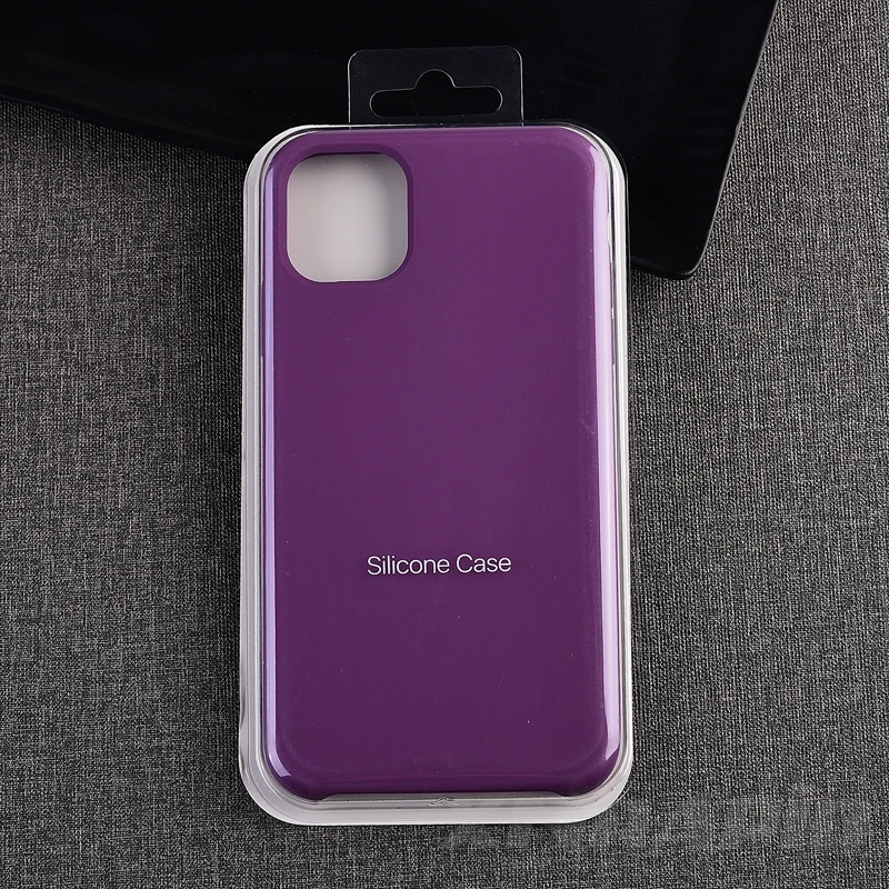 Purple Роскошный Официальный чехол для телефона с логотипом для iphone 11 Pro Чехол для Apple 7 8 6 6s Plus X XR XS MAX силиконовые чехлы с жидкостью - Цвет: Purple