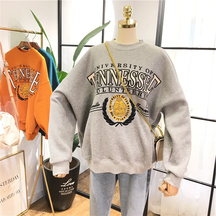 Good Quality Winter Hoodie Women Fleece Cotton Sweatshirt Oversized Streetwear Sweat Coat Female Cool Pattern Hoodies Pullovers