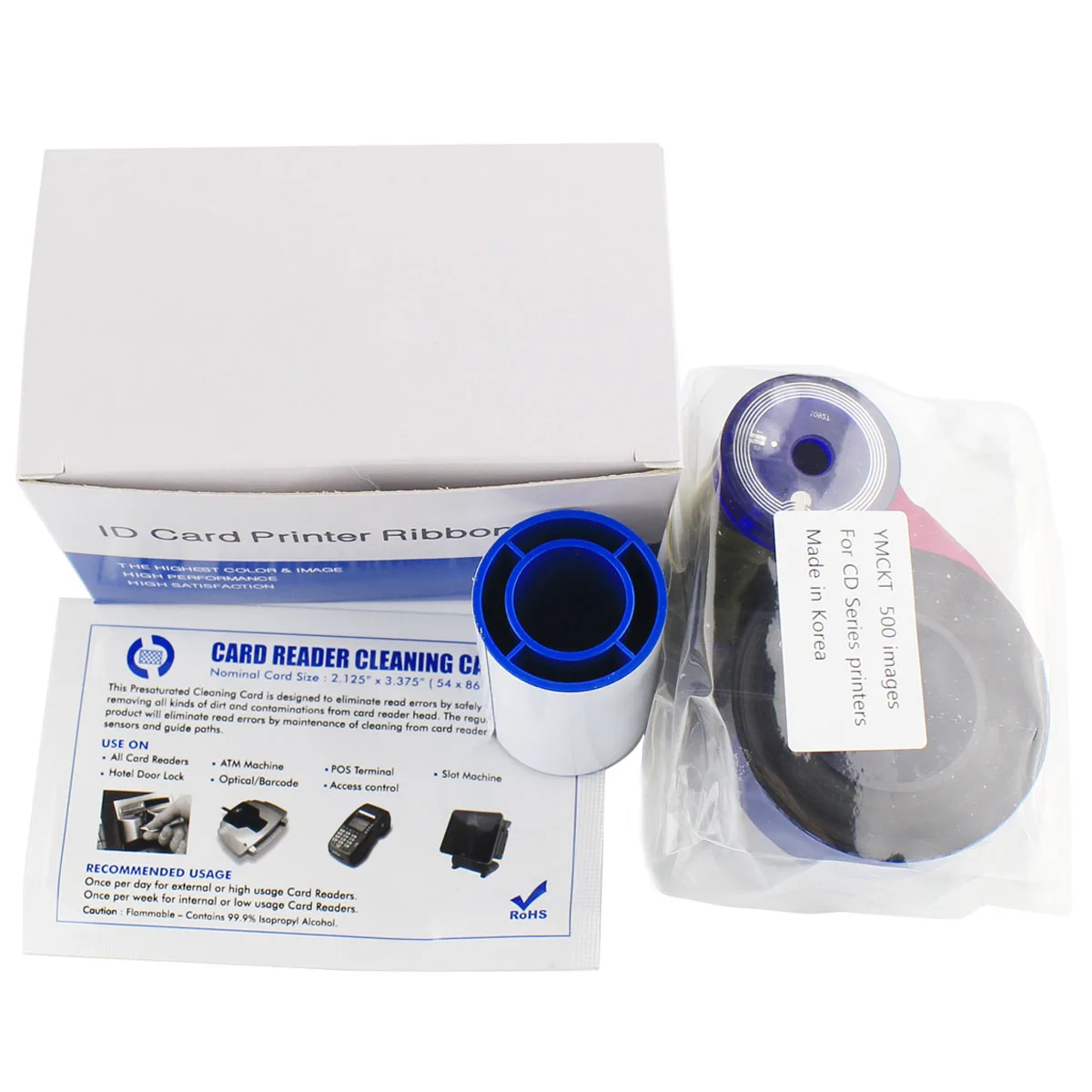 

535000-003 YMCKT Color Ribbon for Datacard CP60 CP80 Card Printer 500 Images