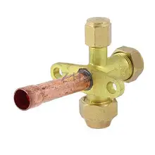 3/" PT Впускной Трехходовой прямой металлический размытый клапан для кондиционера