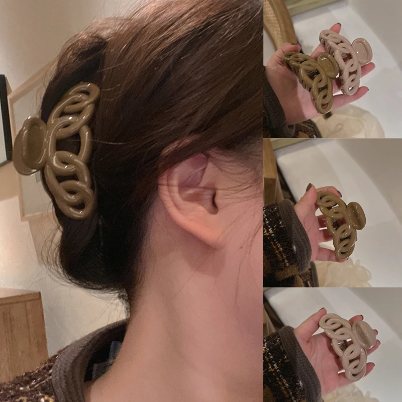 

Ruoshui Woman Irregular Resin Hair Claws Women Korean Style Hair Clips Barrettes Shark Hairpins Hair Accessories Hairgrip