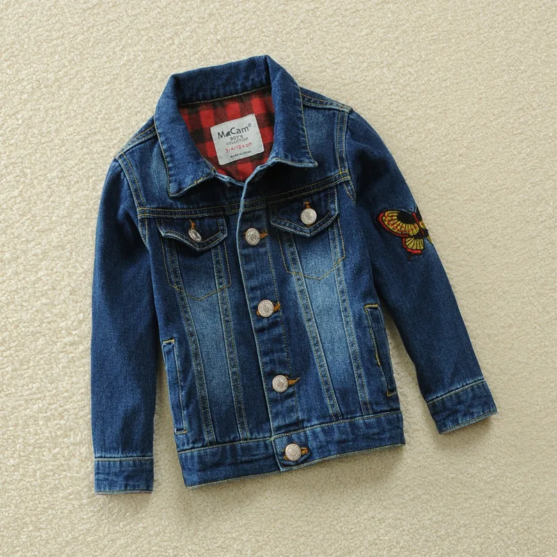 

2018 Spring And Autumn New Style Childrenswear Boys' Denim Jacket Embroidered Children Cowboy Suit