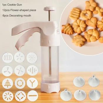 

Cake Biscuits Mould Cookie Press Making Machine Cream Decorating Flower Mouth Dessert Ornament Baking Tools