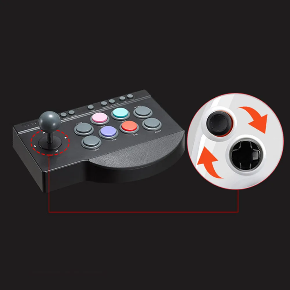 Джойстик игровой контроллер для долговечной игры ABS PC многофункциональный для аркадных боев USB проводной джойстик/4 один