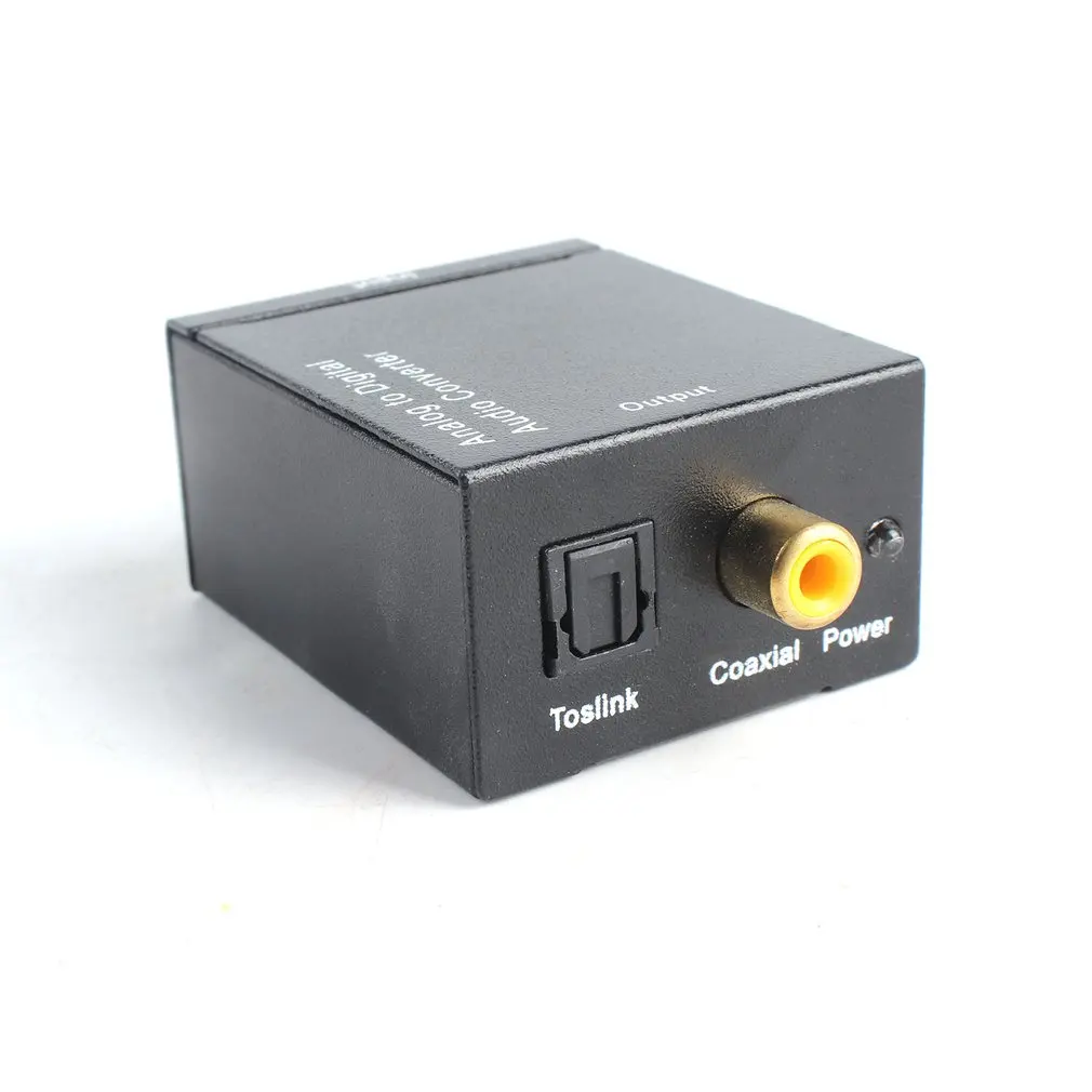 DTA02 Portable Size Analog to digital audio converter coaxial Audio Converter Adapter Digital fiber to simulation Device