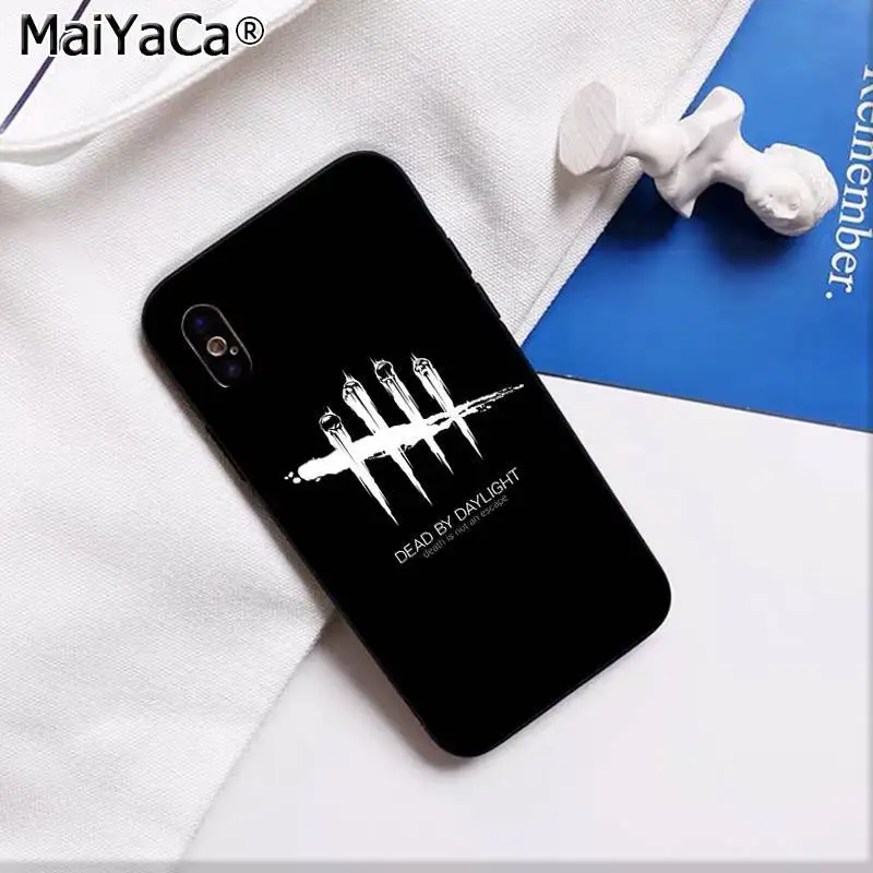Мягкий чехол для телефона MaiYaCa Horror Dead by Daylight из ТПУ с ультратонким игровым узором для iPhone 11 pro XS MAX 8 7 6 6S Plus X 5 5S SE XR