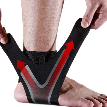Sport Enkel Ondersteuning Elastische Enkelbrace Guard Verstelbare Elastische Rechts Links Enkelblessure Protector Voet Ondersteuning Sport Gear