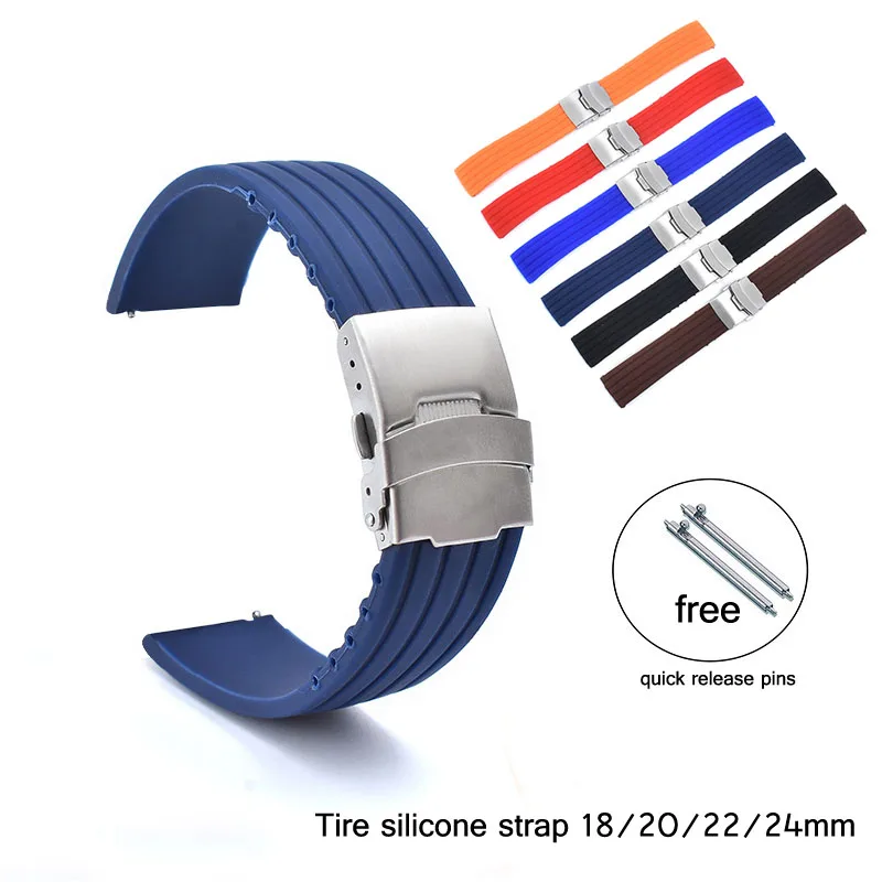 Hot Sales Silicone 20 mm Watch Band Replacement 1499_K0033401