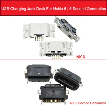 

USB Charger Jack Socket For Nokia 6 6.1 II Second Generation Micro USB Sync Date Charging Connector Port Slot Dock Repair Parts