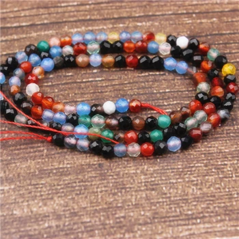 

LanLi 2/3mm flowers agate small beads fashion jewelry interval loose beads DIY bracelet necklace earrings and accessories