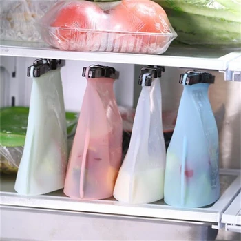 

1pcs Kitchen Food Sealing Storage Bag Silicone Food Preservation Bag Containers Refrigerator Fresh Bags Versatile Cooking Bag