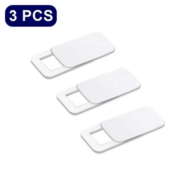 Webcam Cover Slider Laptop Camera Cover Shutter Mobile Phone Front Camera Cover Privacy Protection Sticker for Notebook 3PCS White