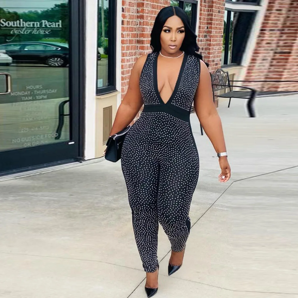 Hot Drilling Sexy Jumpsuit Women 