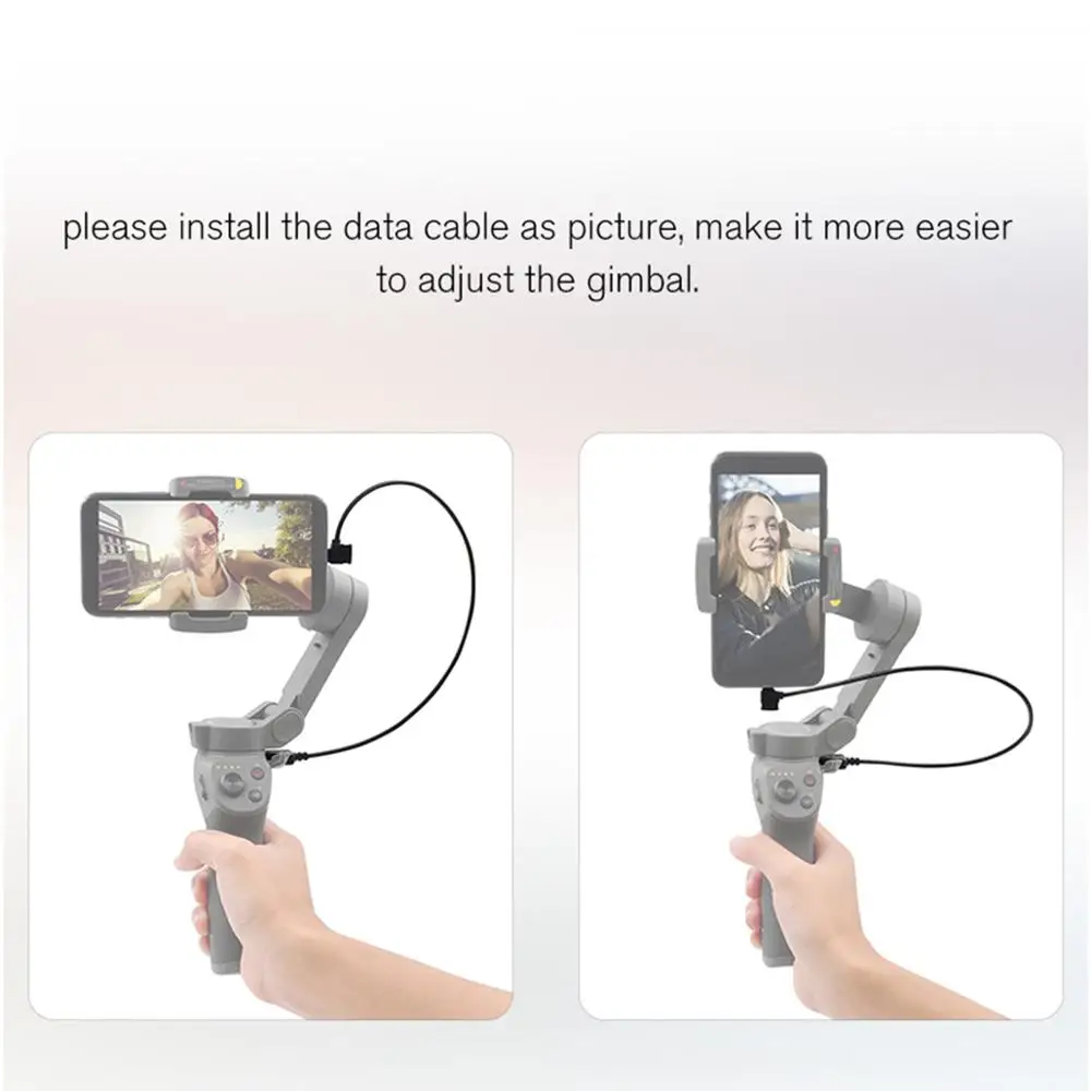 STARTRC OSMO мобильный 3 данных/зарядный кабель 35 см Прямоугольный штекер тип-c ios микро штекер для DJI OSMO Mobile 3 Аксессуары