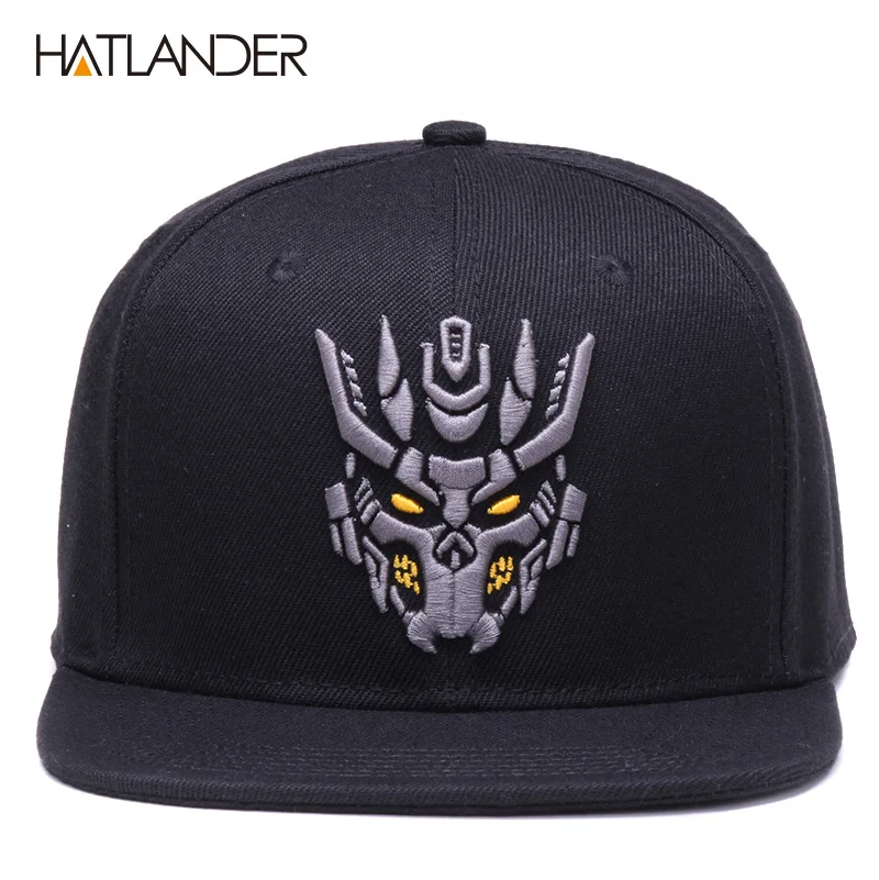 HATLANDER, оригинальные черные бейсболки, облегающие мужские кепки, 6 панелей, Кепка в стиле хип-хоп, модные спортивные шапки, бейсболка с вышивкой, шапка