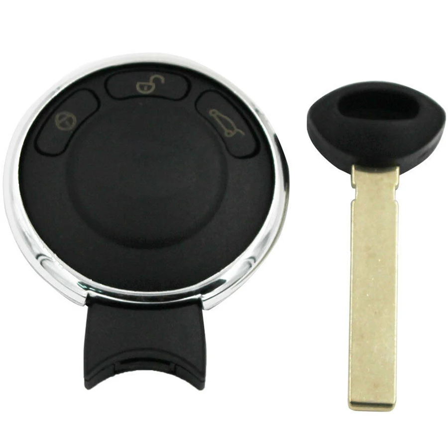 3 Buttons Replacement Remote Smart Car Key Shell Cover Case FOB for BMW Mini Cooper 2007-2014 With Blade Auto Car Key Shell (3)