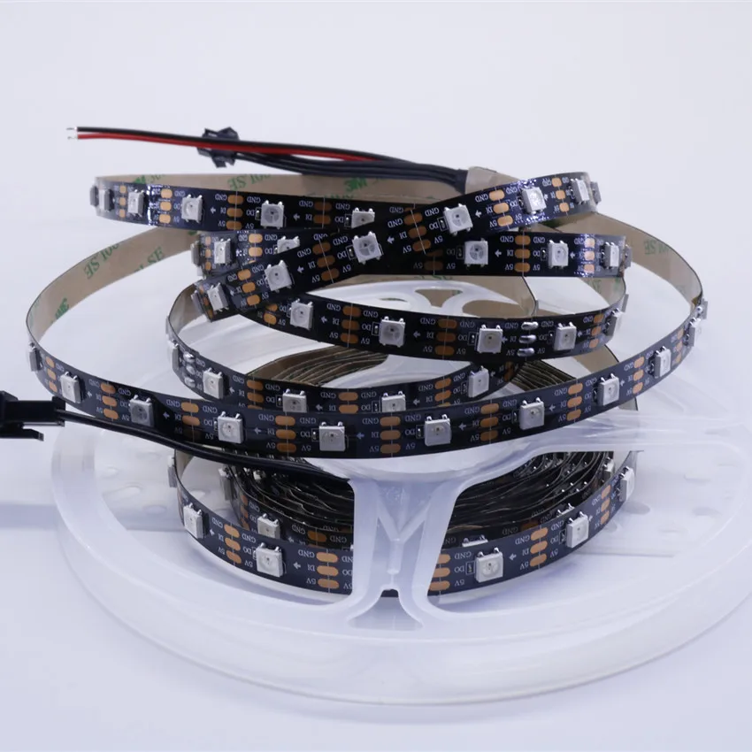 

SK6812/ws2812b led strip 5V 48leds Individual Addressable Digital Led Strip Ws 2812 addressable led tape waterproof