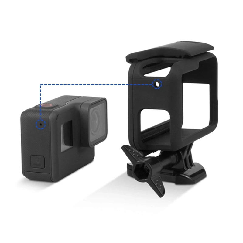 Рамка для GoPro Hero()/6/5 Корпус пограничной защитной оболочки чехол Аксессуары для спортивной экшн-камеры Go Pro Hero6 Hero5 черного цвета с быстрым пуль