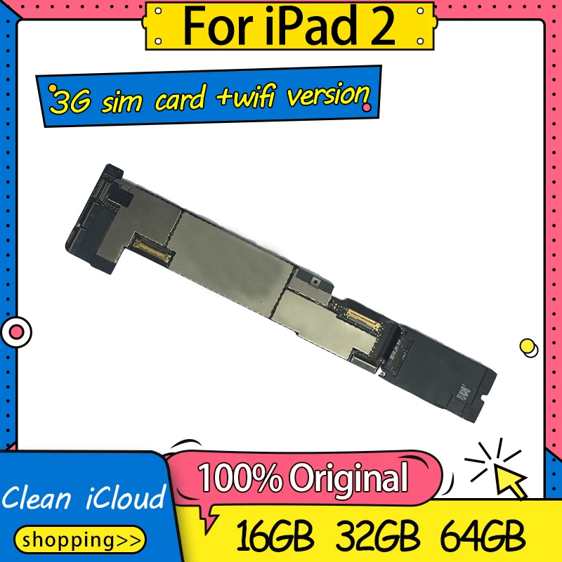 Материнская плата для iPad 2 WiFi + 3G версия A1396 A1397 WLAN A1395 1 (EMC 2415) 4 2560) логическая |