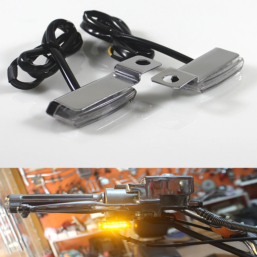 

1 Pair Universal M8 Motorcycle Turn Signal Light LED Motorbike Brake Clutch Lever Lamp For BMW Honda Yamaha KTM Triumph