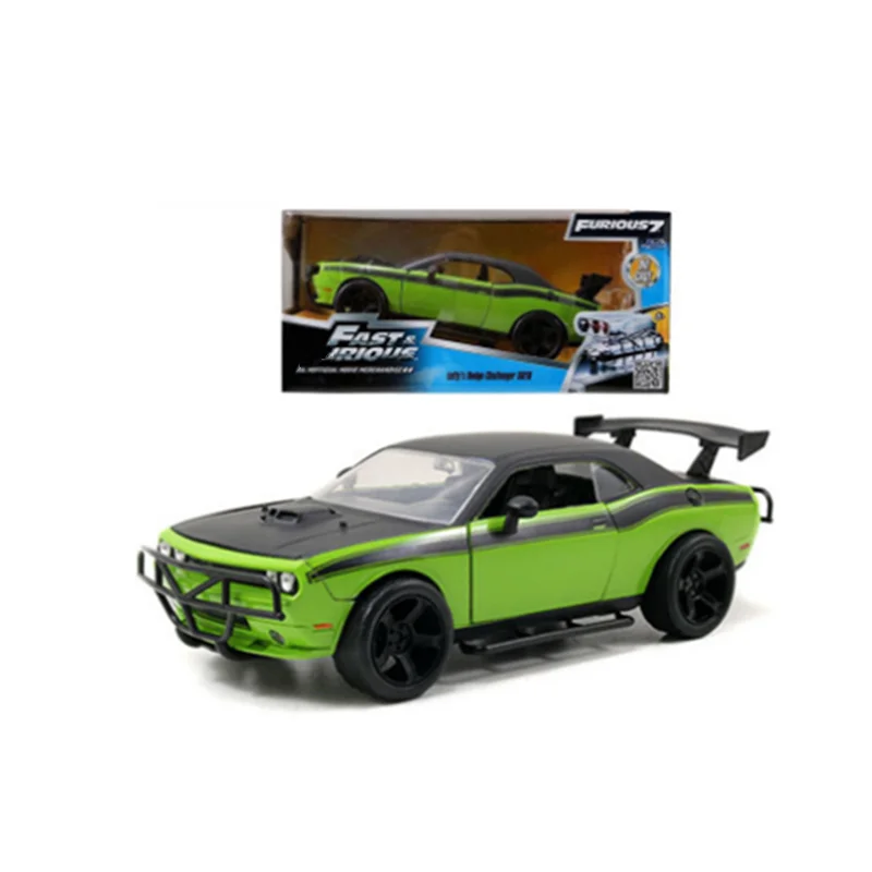 Коллекция 1:24 Масштаб 21 см FAST& F7 Letty's Challenger внедорожная модель дорожного транспортного средства Литой Сплав уличная гоночная модель автомобиля дисплей